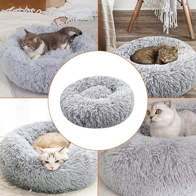 Cama para perros y gatos en forma de donut