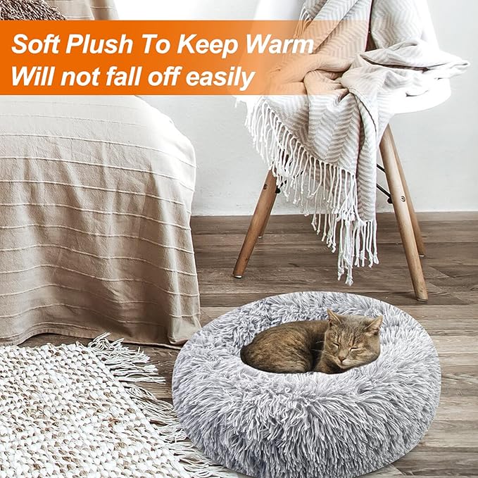 Cama para perros y gatos en forma de donut