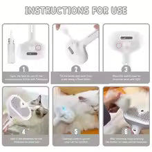 Cepillo para limpieza de gatos