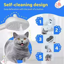 Cepillo para limpieza de gatos